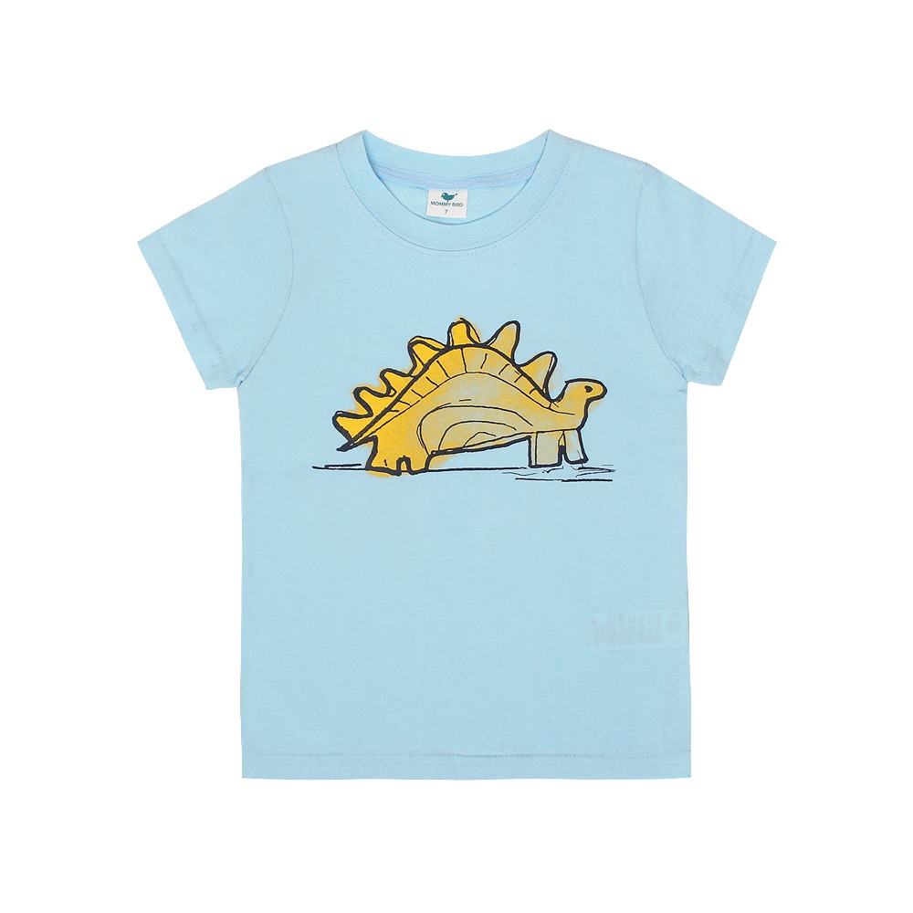 스케치 공룡 티셔츠 (블루)